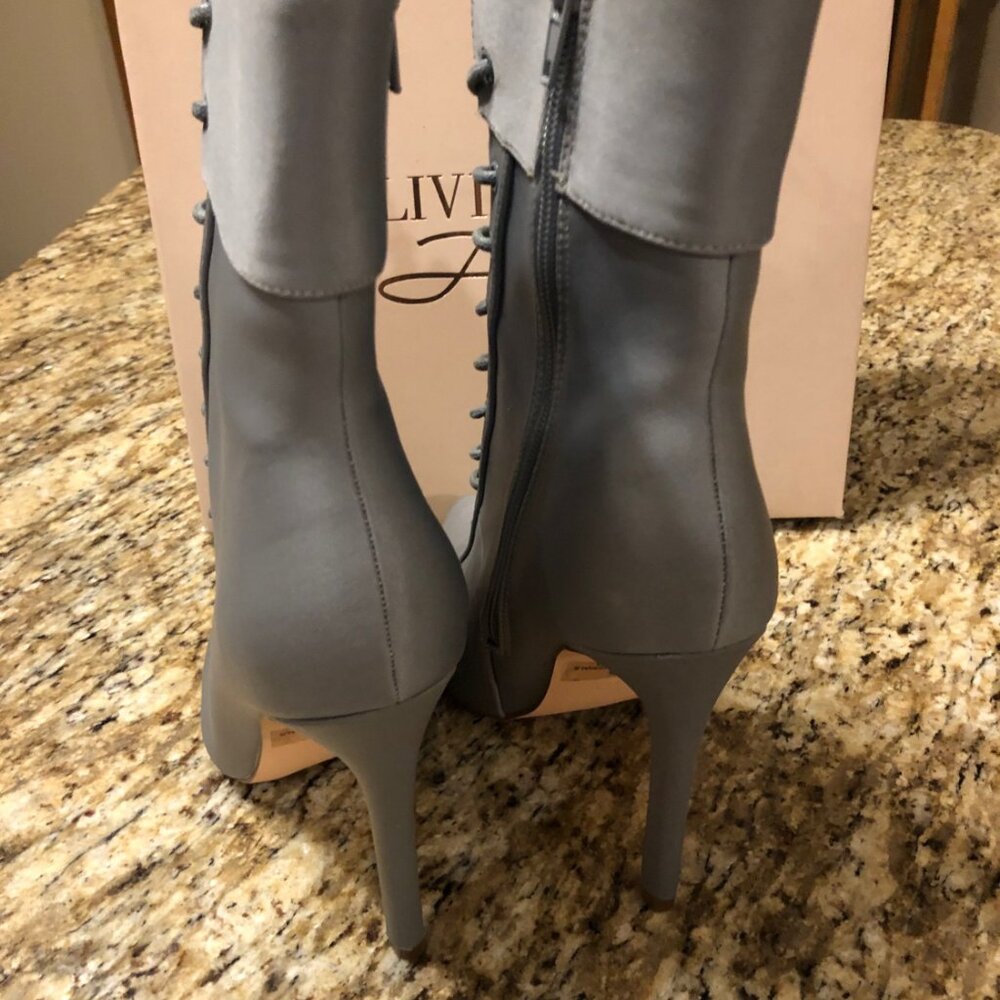 Olivia Ferguson Pointy Toe Corset Lace up Bootie  6014  NWT Boutique - Picture 11 of 13